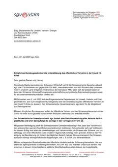  Dringliches Bundesgesetz über die Unterstützung des öffentlichen Verkehrs in der Covid-19-Krise