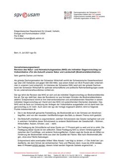  Revision des Natur- und Heimatschutzgesetzes (NHG) als indirekter Gegenvorschlag zur Volksinitiative «Für die Zukunft unserer Natur und Landschaft (Biodiversitätsinitiative)»