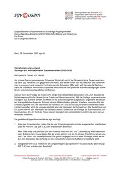  Strategie der Internationalen Zusammenarbeit 2025–2028