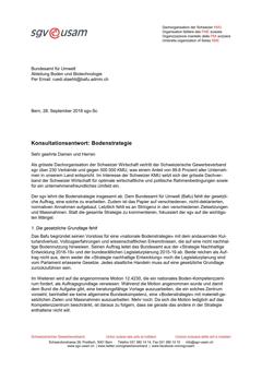  Konsultationsantwort: Bodenstrategie