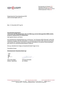  Vernehmlassungsantwort Teilrevision des Bundesgesetzes über die Währung und die Zahlungsmittel (WZG) (Aufhebung der Umtauschfrist von Banknoten)