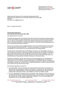  Internationale Zusammenarbeit 2021-2024